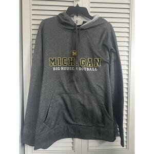 J2 University of Michigan Big House Football Dry-Fit Athletic Sweatshirt Sz: XL